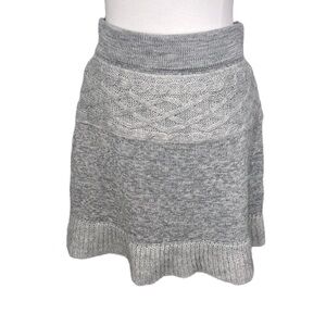 Dakini Cable Knit Sweater Skirt Mohair Blend Hem